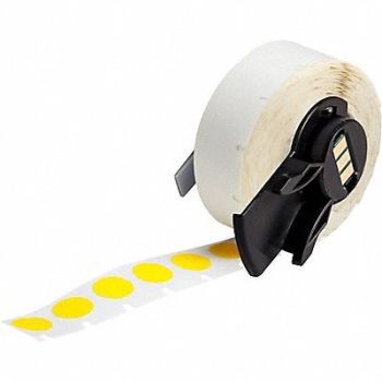 BRADY Label 1/2 in W Yellow, 803N64