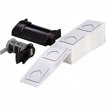 BRADY Label 1 13/64 in W White, 803NG5