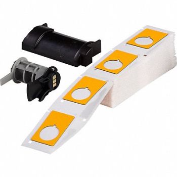 BRADY Label 1 13/64 in W Yellow, 803NH4