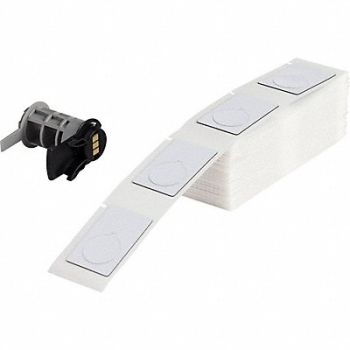 BRADY Label 1 13/64 in W White, 803NH0