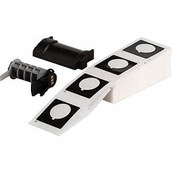 BRADY Label 1 51/64 in W Black, 803NH6
