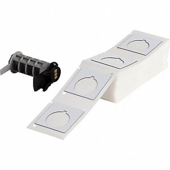 BRADY Label 1 51/64 in W White, 803NH5