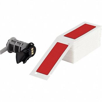 BRADY Label 1 in W Red, 803MV3