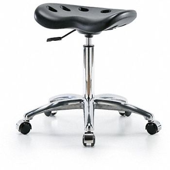 BLUE RIDGE ERGONOMICS Tractor Stool 300 lb Cap. Black, 797PY5