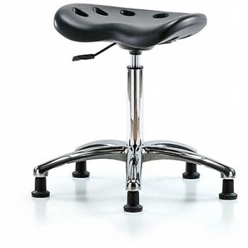 BLUE RIDGE ERGONOMICS Tractor Stool 300 lb Cap. Black, 797PY7