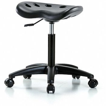 BLUE RIDGE ERGONOMICS Tractor Stool 300 lb Cap. Black, 797PZ7