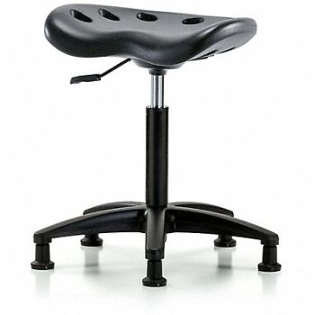 BLUE RIDGE ERGONOMICS Tractor Stool 300 lb Cap. Black, 797PZ9