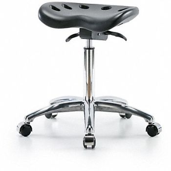 BLUE RIDGE ERGONOMICS Tractor Stool 300 lb Cap. Black, 797R06