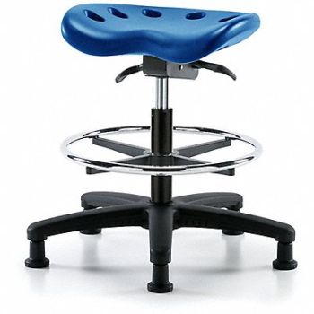 BLUE RIDGE ERGONOMICS Tractor Stool 300 lb Cap. Blue, 797R17