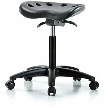 BLUE RIDGE ERGONOMICS Tractor Stool 300 lb Cap. Black, 797R18