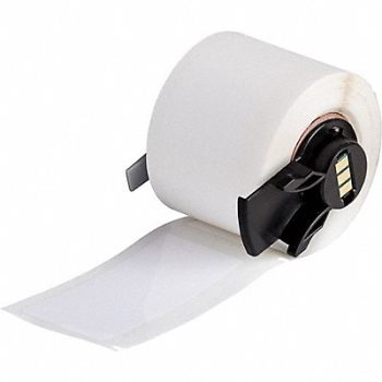BRADY Label 2 3/4 in W White, 803P96
