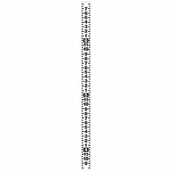 ACCUFORM Adhesive Backed Tape Measure 80 in L, 6PDW3