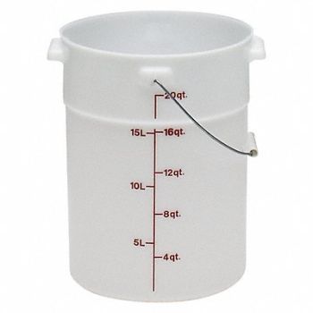 CAMBRO Pail White For Use With 4UKH4 PK6, 4UKH3