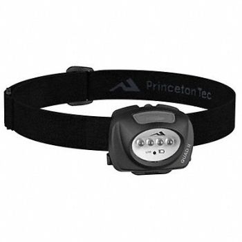 PRINCETON TEC Headlamp Plastic Black 78lm, 5PVY0