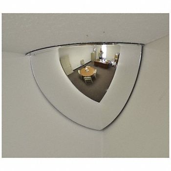 FRED SILVER Quarter Dome Safety Mirror, 798A42