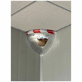 FRED SILVER Quarter Dome Safety Mirror, 798A48