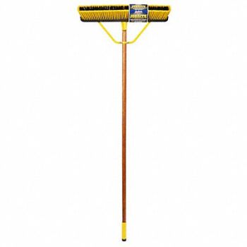 QUICKIE Push Broom 60 in Handle L 24 in Face, 53UJ73