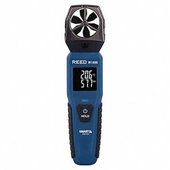 REED INSTRUMENTS Vane Anemometer Humidity Sensing, 798FP5