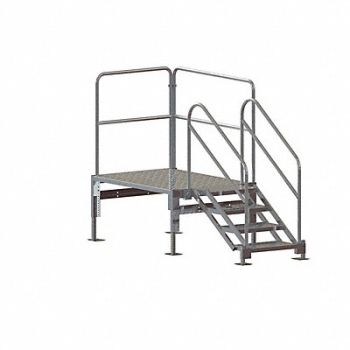 TRI-ARC Stair Unit Alum 3 to 4 Steps 1000 lb Cap, 43X966