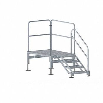 TRI-ARC Stair Unit Alum 3 to 4 Steps 1000 lb Cap, 43X965