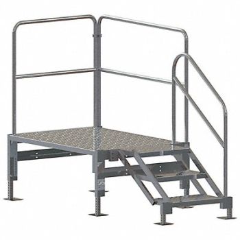 TRI-ARC Stair Unit Alum 2 to 3 Steps 1000 lb Cap, 43X964