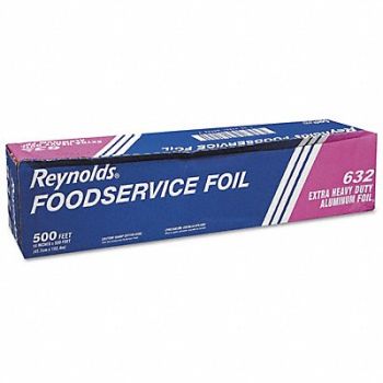 REYNOLDS WRAP Aluminum Foil Roll 500 ft L 18 in W, 43PX78