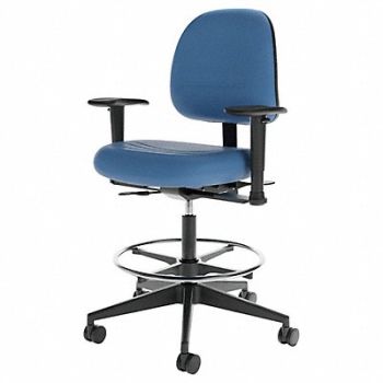 CRAMER Task Chair Poly Blue 23 to 33 Seat Ht, 21D012