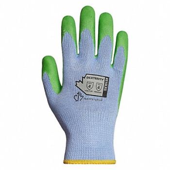 SUPERIOR GLOVE Knit Gloves Blue/Green Glove Size 8 PK12, 55ND32