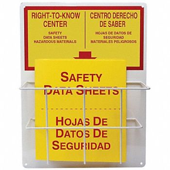 ACCUFORM Right-To-Know Center Bilingual 20 in H, 45KY35