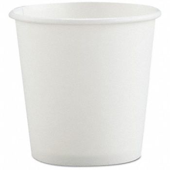 SOLO CUP Disposable Hot Cup 4oz White Solo PK1000, 43PK19