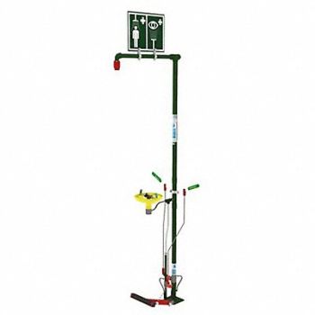 HUGHES SAFETY Combination Shower Self-Draining Floor, 287T82