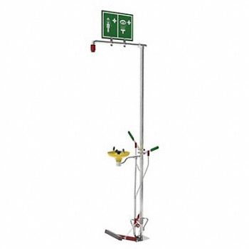 HUGHES SAFETY Combination Shower Self-Draining, 287T83