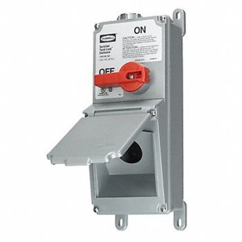 HUBBELL Disconnect Switch 30A 2000V, 6C655