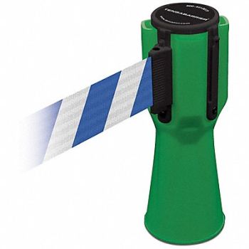 TENSABARRIER Tensacone Topper Green Belt Blue/White, 3YJC5