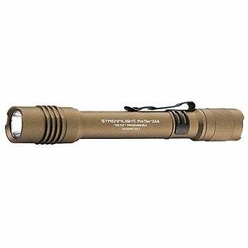 STREAMLIGHT Tactical Flashlight Alum Coyote 250lm, 55MJ41