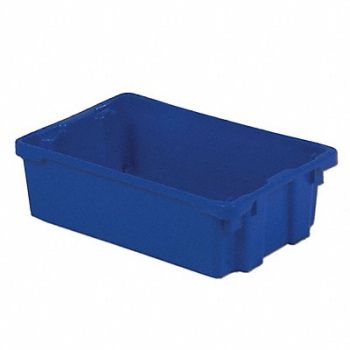 LEWISBINS Stk and Nest Ctr Blue Solid Polyethylene, 8ARD6