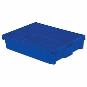 LEWISBINS Stk and Nest Ctr Blue Solid Polyethylene, 8ARE1