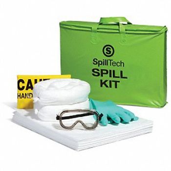SPILLTECH Oil-Only Tote Spill Kit 5 gal Drum Green, 800X71