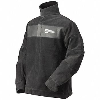 MILLER Welding Jacket Gray 30 in L, 796NZ0