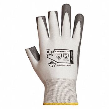 SUPERIOR TOUCH Open Finger Gloves Knit PU Palm 8 PR, 103AW3