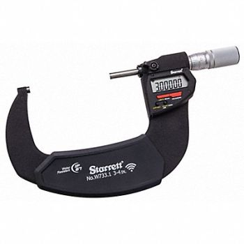 STARRETT Wireless Digital Micrometer, 783R98