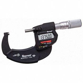 STARRETT Wireless Digital Micrometer, 783RC8
