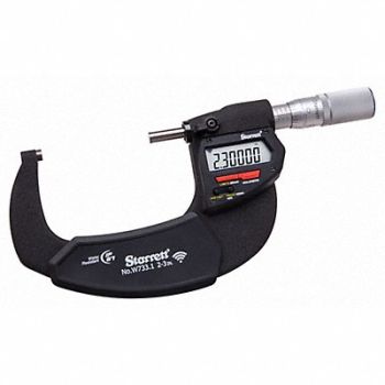 STARRETT Wireless Digital Micrometer, 783RC9