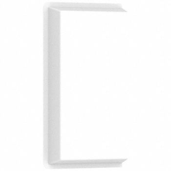 AMERICAN LOUVER Side Air Diverter Rectangular Plastic, 54ZF59