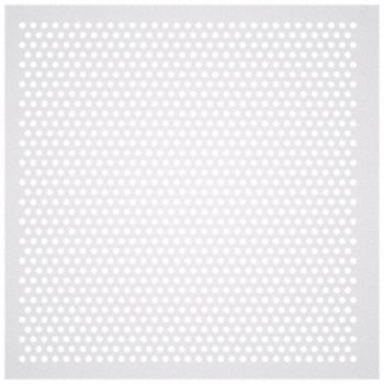 AMERICAN LOUVER Perforated Diffuser Square Plastic PK5, 54ZF53