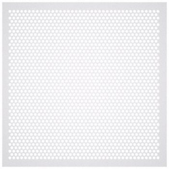 AMERICAN LOUVER Perforated Diffuser Square Plastic PK5, 54ZF57