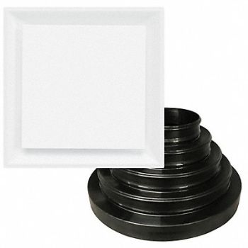 AMERICAN LOUVER Ceiling Diffuser Square 6 to 14 Duct, 54ZF44