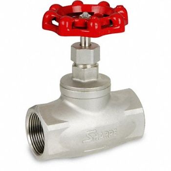 SHARPE VALVES Globe Valves Thread x Thread 2 Size, 802ER7