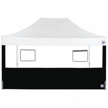 E-Z UP Food Booth Sidewall Black 15 ft H, 800J56
