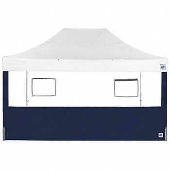 E-Z UP Food Booth Sidewall Blue 15 ft W 15 ft H, 800J58